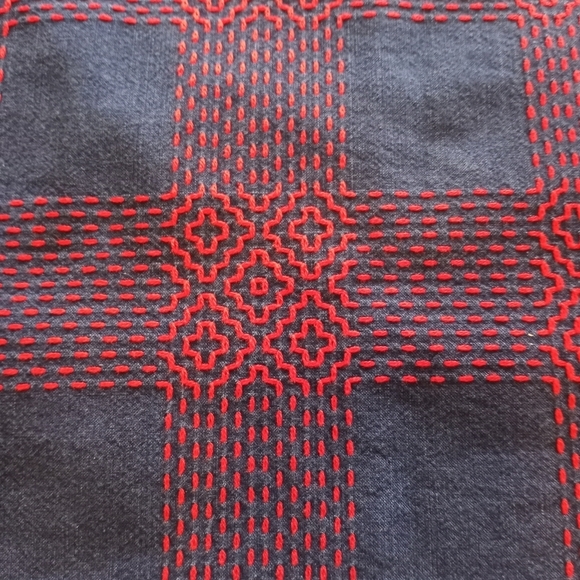 Size Small M.i.h. Jeans Women's Mini Skirt Blue Denim Embroidered Y2K 2000s - Picture 6 of 9